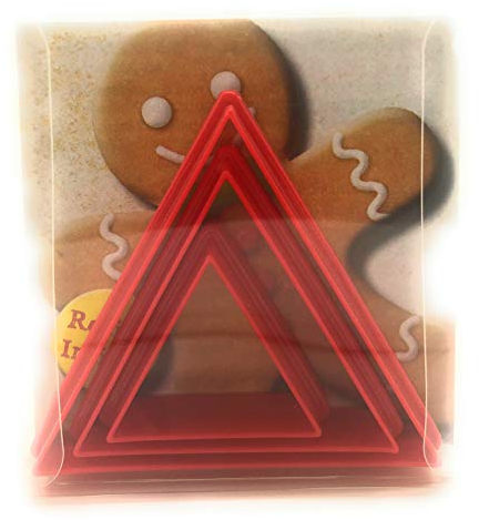 Triangle Cookie Cutter Set of 3, Biscuit, Pastry, Fondant Cutter