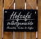 Schiefertafel Schild graviert - HOFCAFÈ selbstgemachte Marmelade, Kuchen & Kaffee - Schiefer Dekoschild 22x16cm | Dekolando Home Accessoires
