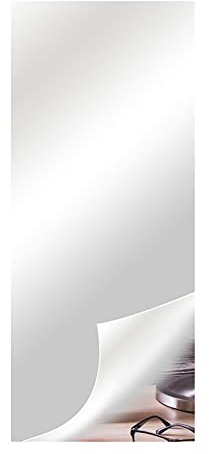 RNCOZE 2 x Spiegel-Wandaufkleber-Folie, flexible Acryl-Spiegel-Blätter, selbstklebend, nicht für Glasfliesen, Wandaufkleber, Spiegel für Heimdekoration (50 cm x 150 cm x 0,2 mm)