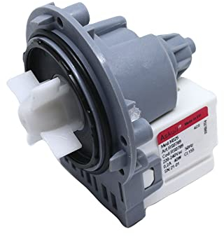 Recambio de Bomba de Desagüe Universal para Lavadora Askoll U-2 40W 220V 50Hz | M325 | Compatible con Modelos de Askoll, LG, Samsung, Daewoo | Color Gris