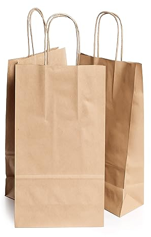 50 Sacs pour 2 Bouteilles de Vin 18x8x34cm | Design Élégant, Transport Sûr avec Poignées Renforcées | Idéal pour Magasins de Vin, Cadeaux de Noël et Fêtes