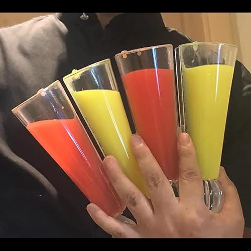 Rebetomo Multiplying Collins Glas Zaubertricks Getränke erscheinen verschwinden aus Seide Tassen Produktion Magier Bühne Illusionen Gimmicks Magie Requisiten