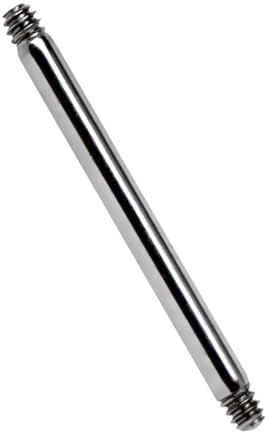 Modern Nature Piercing-Schmuck Titan Barbell, 1,2 x 6 mm, 16 Gauge, Universell für Ohr, Helix, Tragus, Lobe, Cartilage, Nasen, Septum und Brust Piercing