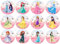 24 x Princess Discs Various 4.4cm Edible Wafer Card Disc Cupcake Toppers (NOT PRE Cut) Multicoloured