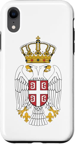 Serbischer Adler Grb Emblem von Serbien doppelköpfiger Adler Orao Hülle für iPhone XR
