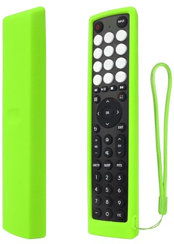 Protective Remote Case ONLY for Hisense VIDAA TV Original Remote Control, EN2J36H EN2F36H ERF2S36H EN2D36H ERF2N36H Remote Cover Shockproof, Anti-Slip - Glow Green