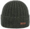 Barts Haakon Umschlagmütze Beanie Strickmütze Wintermütze (One Size - Oliv)