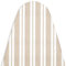 Housse De Rechange Encasa Xo pour Table À Repasser avec Rembourrage Extra Épais, Élastique Et Résistant À La Chaleur, S’Adapte Aux Tables Larges Standard (125x46 cm), Rayures Franca Beige, Robuste.