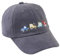 Baseball Cap für Kinder | Trecker & Bagger Cartoon Druck | Verstellbare Kappe mit UV-Schutz | Sport- und Reise Sonnenhut für Jungen & Mädchen