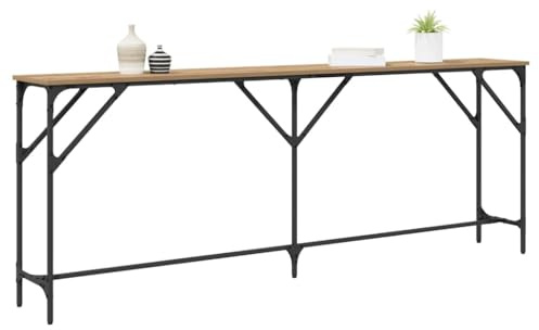 vidaXL Konsolentisch Artisan-Eiche 200 x 29 x 75 cm