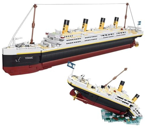 Titanic Modell Bausteine Bausatz, 2in1 2022 Teile Titanic Klemmbausteine Schiff Konstruktions Set