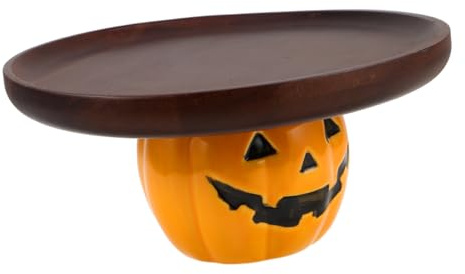 Cabilock Vassoio Per Halloween Di Vassoio Da Dessert Per Feste Da Portata Per Torte Per Cibo Per Antipasti Dessert Biscotti Cupcake Caramelle e Bomboniere