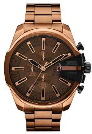 Diesel Mega Chief Slim Men's 48MM Brown Stainless Steel Watch, DZ4697