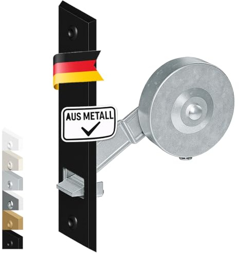 markiso® Rollladen Gurtwickler Unterputz mit Metallblende [Made in Germany] 160 mm Lochabstand in Schwarz, Aufwickler für Maxigurte bis 23 mm, Hochwertiger Aufwickler aus Stahl mit Metall Abdeckung