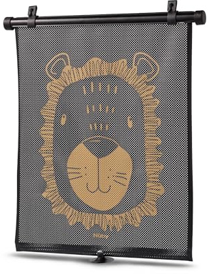 Nuby Retractable Car Window Sun Shades with Suction Cups, 2-Pack | Easy to Install Retractable Baby Sun Shades with Suction Cups, Glare Protection to Keep Little Passengers Comfortable