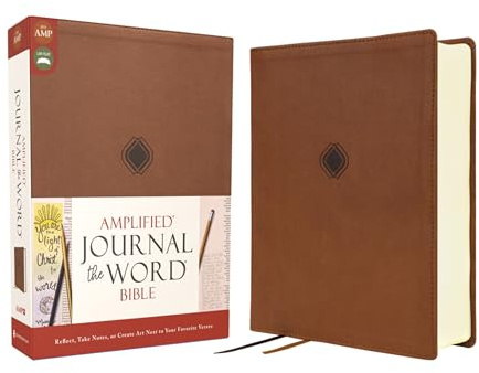 Amplified Journal the Word Bible, Double-Column Journal Edition, Leathersoft, Brown: Reflect, Take Notes, or Create Art Next to Your Favorite Verses: ... or Create Art Next to Your Favorite Verses