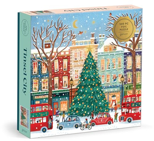 Tinsel City 500 Piece Foil Puzzle