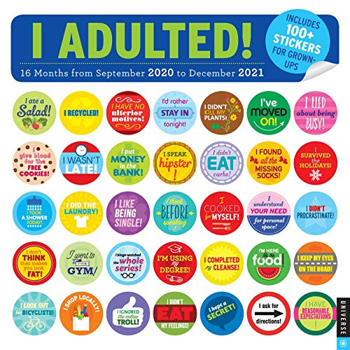 I Adulted! 16-Month 2020-2021 Wall Calendar