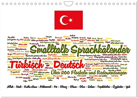 Smalltalk Sprachkalender Türkisch-Deutsch (Wandkalender 2026 DIN A4 quer), CALVENDO Monatskalender: Über 200 Redewendungen für den Alltag (CALVENDO Wissen)