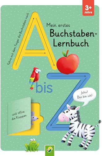 Mein erstes Buchstaben-Lernbuch mit Spurrillen und Klappen: Fingerspurenbuch mit Klappen I Ab 3 Jahren