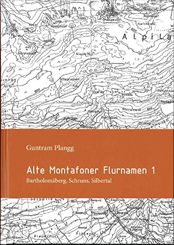 Alte Montafoner Flurnamen I, Bartholomäberg, Schruns, Silbertal: Sonderband 21 zur Montafoner Schriftenreihe (Sonderband zur Montafoner Schriftenreihe)