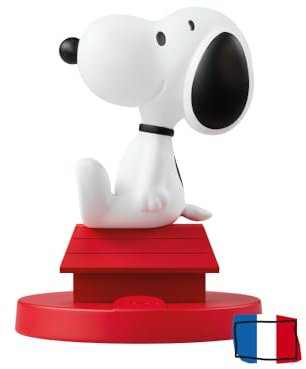FABA Snoopy Klangfigur mit 5 Minuten Geschichten – Klanggeschichten – Spielzeug, französische Version, Kinder ab 4 Jahren