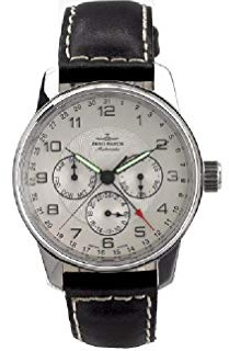 Zeno Watch Basel Herren Uhr Analog Automatik mit Leder Armband 6590-g3