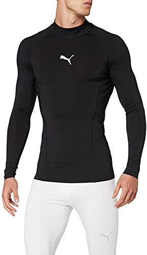 PUMA Herren Liga Baselayer Tee Ls Warm Shirt, Puma Black, M EU