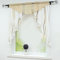 Joyswahl Kleinfenster Voile Fenstergardinen mit Tunnelzug Marie Scheibengardinen BxH 100x100cm Sand 1er Pack