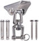 BeneLabel Soffitto Gancio Amaca Altalena Sospensione Vite Bullone 360° Girevole Hardware Set con Fibbia di Sicurezza per Sedia da Gioco per Interni ed Esterni Yoga Corda Sacchi da Boxe, 1600 libbre