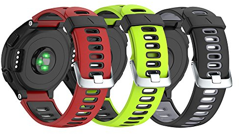 NotoCity für Garmin Forerunner 735XT Armband für Forerunner 235/230/220/620/630, Soft Silikon Ersatzband für Garmin 735XT