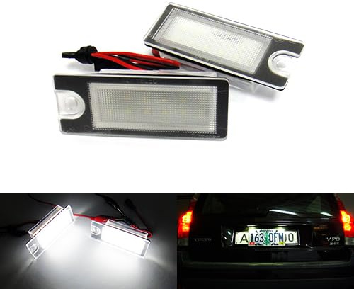 2 x LED Kennzeichenbeleuchtung weiß Canbus für S60 S80 V70 XC70 XC90