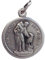 I G J Medaille des Heiligen Franziskus von Assisi mit dem Wolf - Schutzpatron Europas
