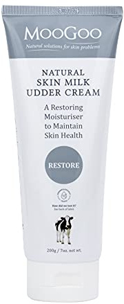 MooGoo Skin Milk Udder Cream - Lightweight Moisturiser for Sensitive, Dry, Irritated Skin – Face & Body, All Ages Including Babies – 200 g