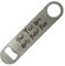 ShopQuality4U Personalised Stainless Steel Bar 18cm/7 Blade Bottle Opener Printed with Any Message That Does Not Fade or Wash Off - Enter Your Own Custom Text Harry P Font Double Sided