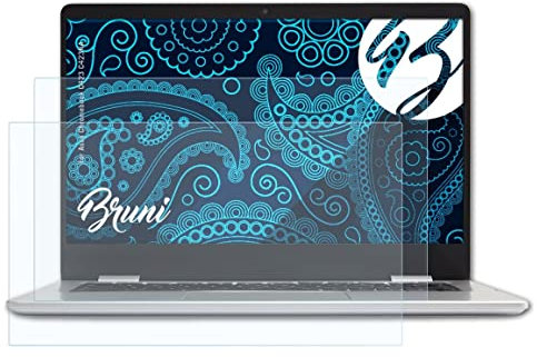 Bruni Schutzfolie kompatibel mit Asus Chromebook C423 C423NA Folie, glasklare Displayschutzfolie (2X)
