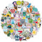 100 Stück Vsco ästhetische Stickers, Niedliche Tieres Vinyl Wasserdicht Aufkleber für Laptops Scrapbook Skateboard, Kinder