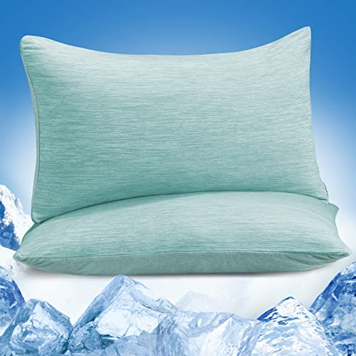 2er Kühlender Kissenbezug Grün
