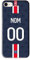 Coque Football iPhone 7/8 Personnalisable Paris Domicile Saison 2021/2022 Bord Noir TPU Silicone à Personnaliser avec nom et numéro au Choix. Housse de Foot pour Smartphone personnalisée.