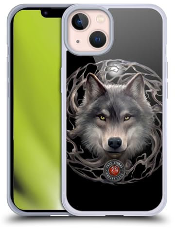 Head Case Designs Offiziell Offizielle Anne Stokes Nacht Wald Wölfe 2 Soft Gel Handyhülle Hülle kompatibel mit Apple iPhone 13
