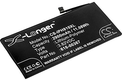 TECHTEK Batterie 2900mAh compatibile con A1864, 8 Plus, 8+, MQ8D2LL/A, MQ8E2LL/A, MQ8F2LL/A, MQ8G2LL/A, MQ8H2LL/A, MQ8J2LL/A sostituisce 616-00367