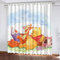 Fgolphd Verdunkelungsvorhang im Pooh Bear, wasserdichter Stoff gardinen für kinderzimmer,Ösen Oben für gardinen, 100% Polyeste,2 Paneele (1,100×140(BxH))