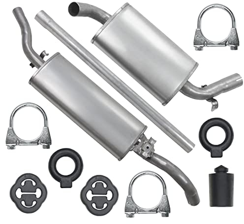 Polmo Schalldämpferset Auspuffanlage Auspuff für VW Golf 2 II 1.0 1.3 1.6 Schrägheck