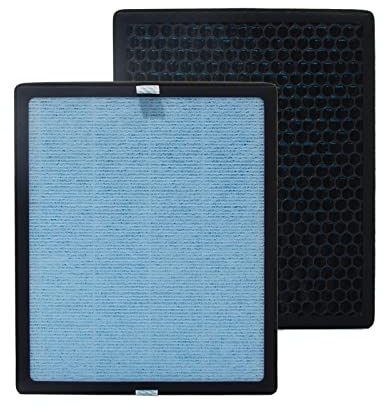 PUREBUR Ersatz-HEPA-Filter, kompatibel mit HIMOX M11 Luftreiniger, HIMOX-M11, H13, 3-stufige Filtration, hocheffiziente Aktivkohle, 2-in-1, Luftreiniger, Staub, VOC, 2er-Pack
