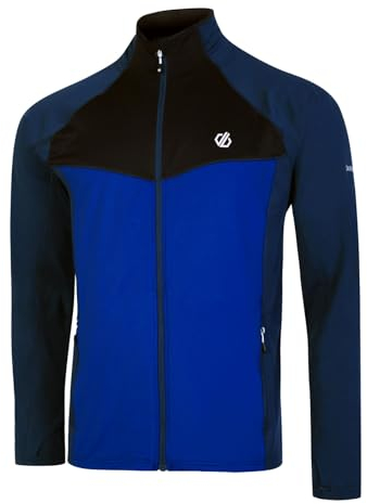 Dare2b Herren Midlayer Funktionsshirt Outdoorshirt Skipullover Substratum Core-Stretch, Farbe:Blau, Artikel:-C83 Olympic Blue/Moonlight Denim, Größe:L