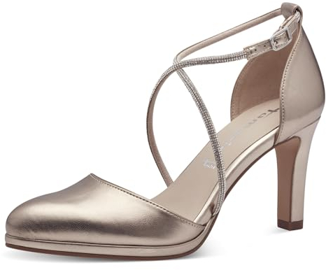 Tamaris Pumps Damen Vegan Elegant metallic,EU 38
