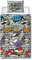 Character World Offizielles Teenage Mutant Ninja Turtles Bettwäsche-Set für Einzelbett, Power-Design, wendbar, zweiseitig, inklusive passendem Kissenbezug, TNMT Einzelbettwäsche-Set