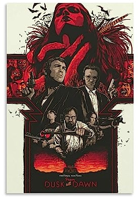 BAOCE Filmposter From Dusk Till Dawn (11), Leinwand, Wandkunst, Poster, dekorativ, modern, Heimdruck, Bild, Kunstwerke, Poster, 30 x 45 cm