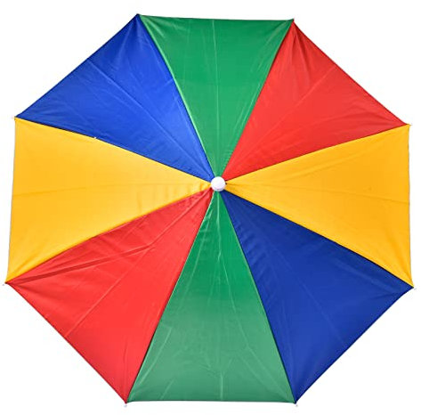 KERALI Kopfschirm – freihändiger Angelschirm, UV-Schutz, Sonnenschirm, Hut, elastisch, Outdoor-Kopfbedeckung für Angeln, Golf, Wandern