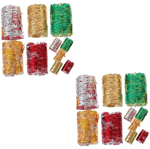 Beaupretty DIY Nail Art Decor Supplies Manicure Accessories for Women Girls Including Foil Mesh Gauze and Tinsel Garland for Creative Manicures at Home